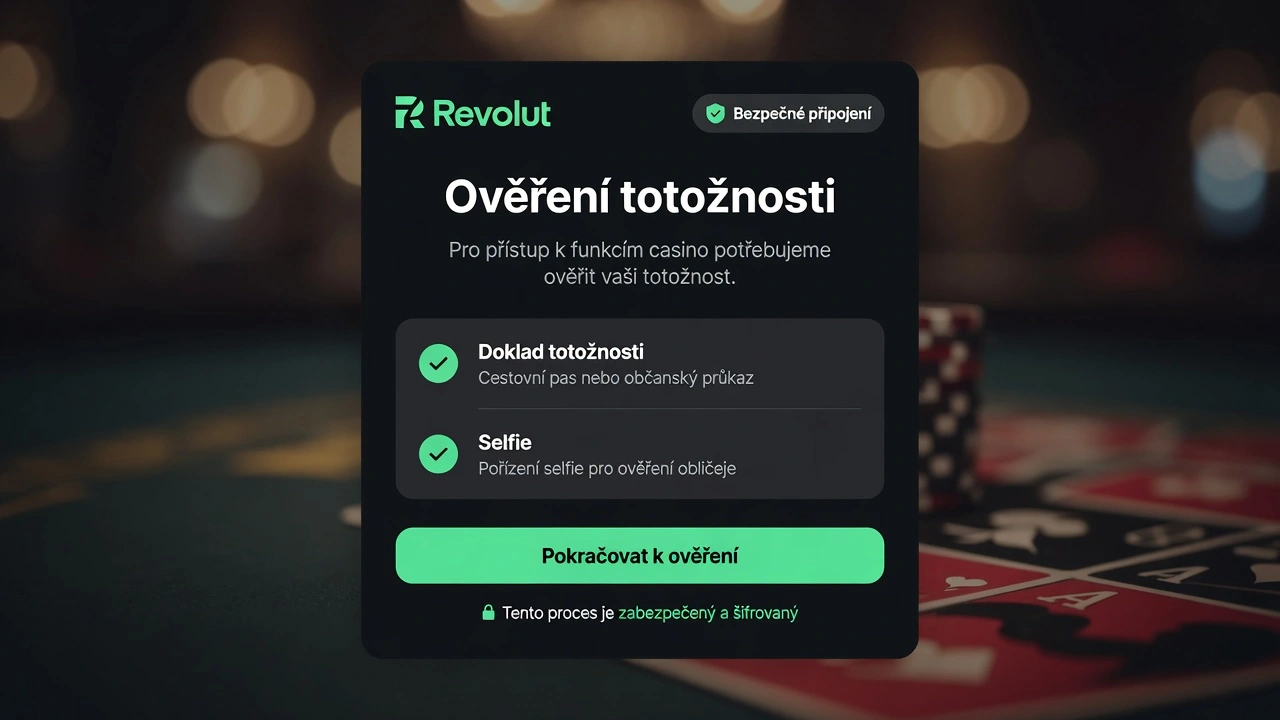 Revolut ověření totožnosti casino